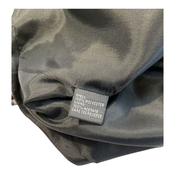 Carmen Marc Valvo Women’s Black knee Sleeve  Fringes Dress Size 6 - Picture 9 of 16